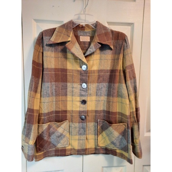 Pendleton Jackets & Blazers - Vintage Pendleton Virgin Wool Women's Suit JACKET Med Weight, 1940s/50s era
